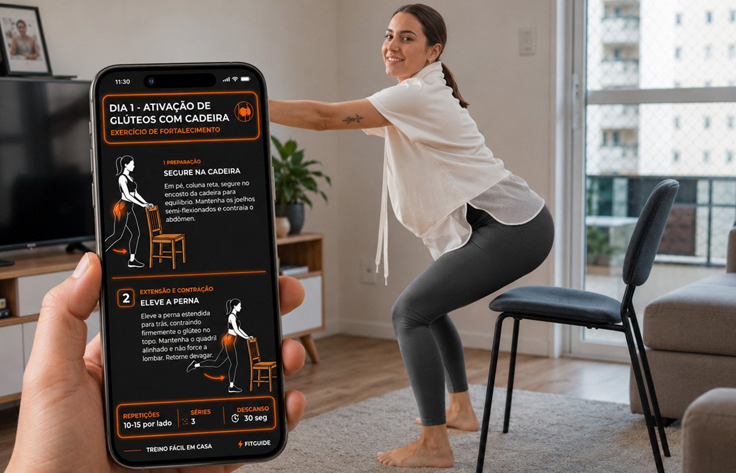 Treino Completo Para o Bumbum Mockup